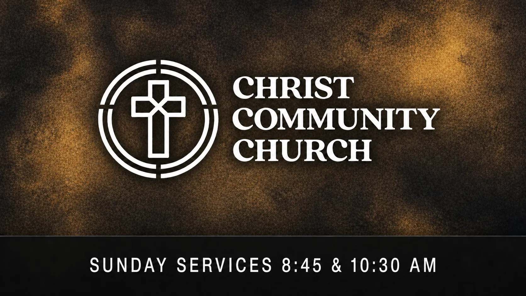 Christ Community Church Sunday service times